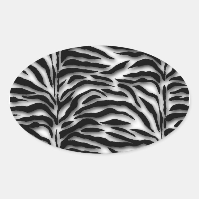 Black Zebra Umschlag Aufkleber (Vorderseite)