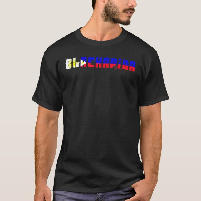Blackapina Half Schwarz Halb Filipino Blackapino T-Shirt (Vorderseite)