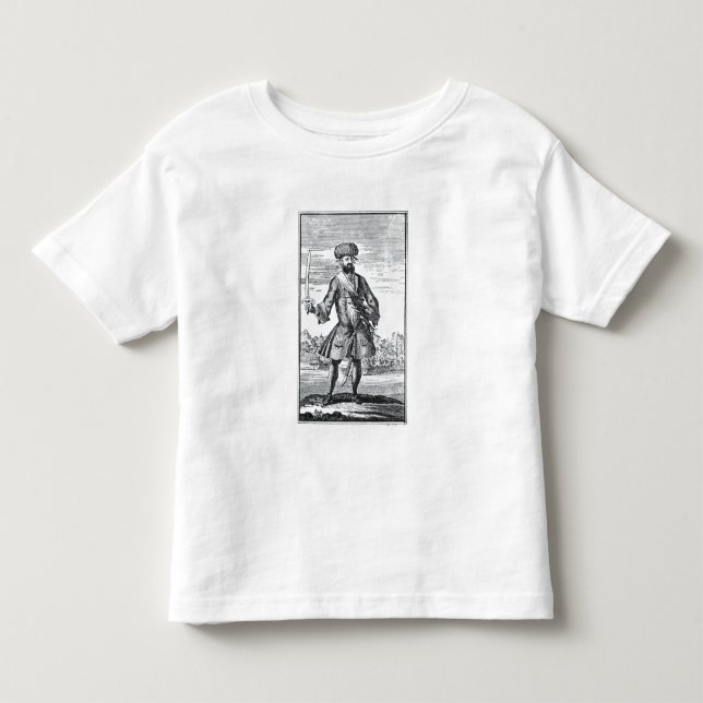 Blackbeard der Pirat, von 'einer allgemeinen Kleinkind T-shirt (Vorderseite)