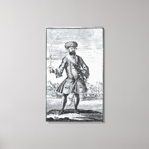 Blackbeard der Pirat, von 'einer allgemeinen Leinwanddruck