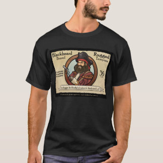 Blackbeard Marken-schroffe Tampons T-Shirt