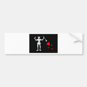 Blackbeard Piraten-Flagge Edward unterrichten Autoaufkleber