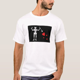Blackbeard Piraten-Flagge T-Shirt