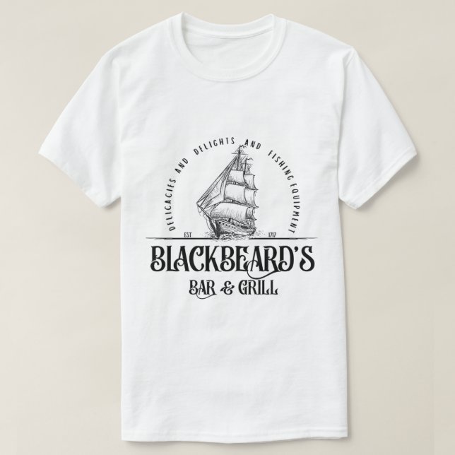 Blackbeard_s Bar and Grill Unsere Flagge bedeutet  T-Shirt (Design vorne)