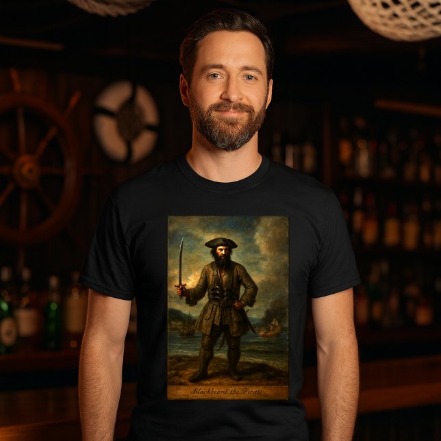 Blackbeard The Pirate T-Shirt (Von Creator hochgeladen)