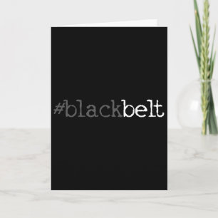 Blackbelt Karate Taekwondo Martial Arts Geschenk 1 Karte