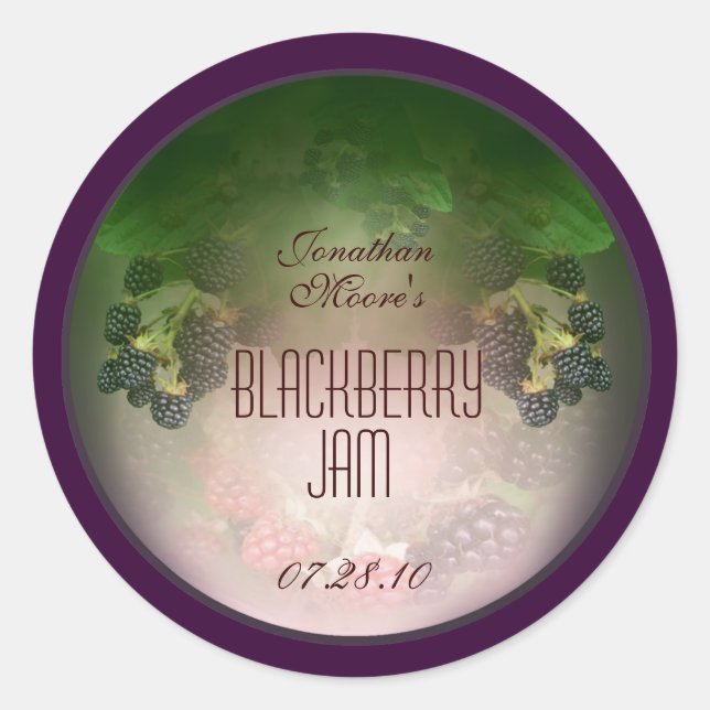 BLACKBERRY 4 RUNDER AUFKLEBER (Vorderseite)