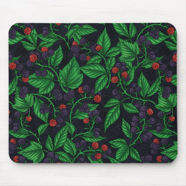 BlackBerry auf dunkelgrau Mousepad (Vorne)