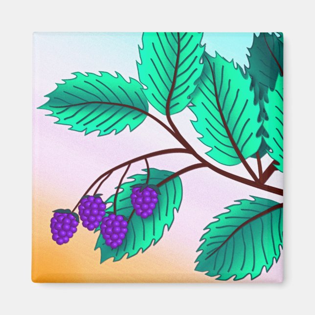 BlackBerry auf Zweig Magnet (Vorne)