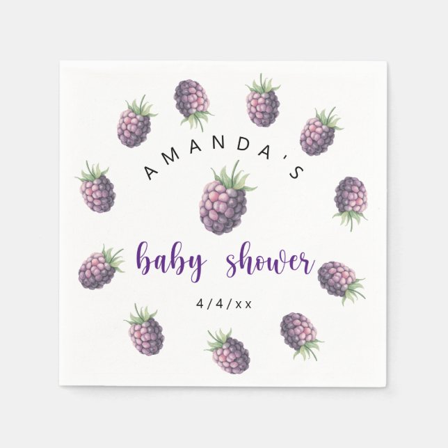 BlackBerry - Babydusche Serviette (Vorderseite)