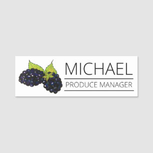 BlackBerry BlackBerry Berry Berries Fruchtgrotte Namensschild