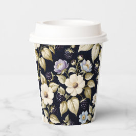 BlackBerry Blooms Tee-Party-Papiertüten Pappbecher