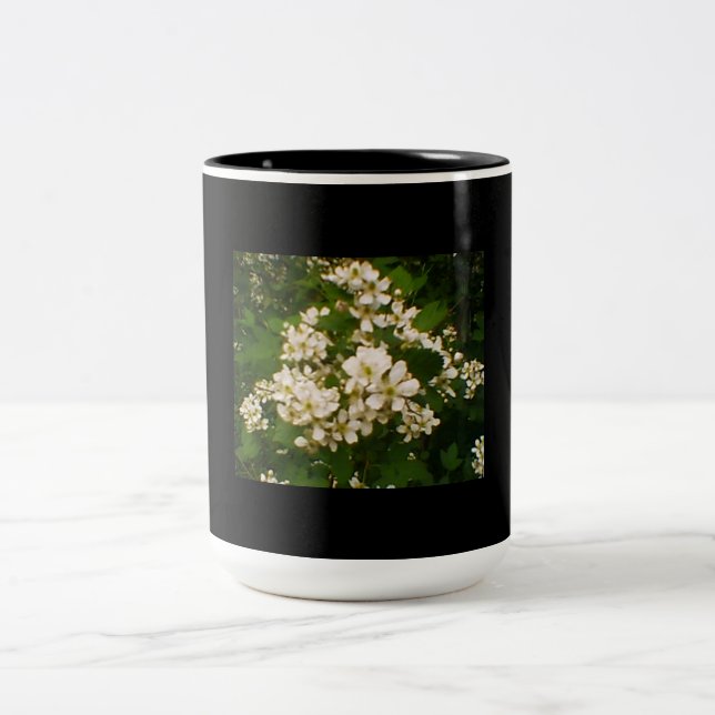 BlackBerry Blossom Zweifarbige Tasse (Mittel)
