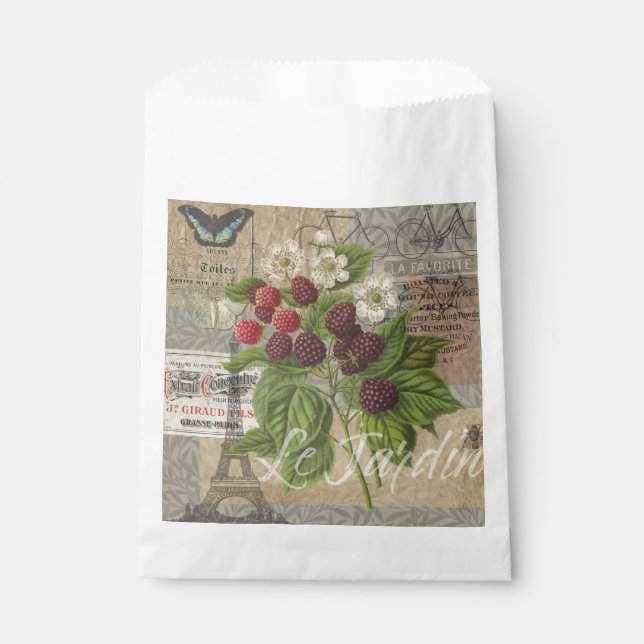 BlackBerry Blumengarten Blume Schmetterling Kunst Geschenktütchen (Vorderseite)