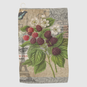 BlackBerry Blumengarten Blume Schmetterling Kunst Golfhandtuch