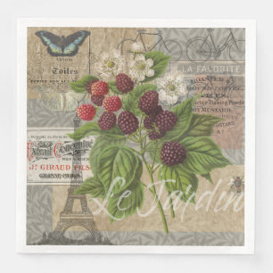 BlackBerry Blumengarten Blume Schmetterling Kunst Serviette