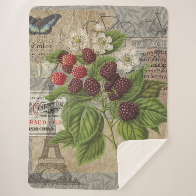BlackBerry Blumengarten Blume Schmetterling Kunst Sherpadecke (Vorderseite)