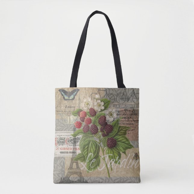 BlackBerry Blumengarten Blume Schmetterling Kunst Tasche (Vorderseite)