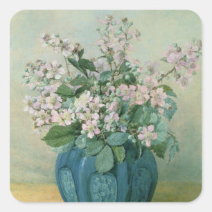 BlackBerry-Blüten Quadratischer Aufkleber