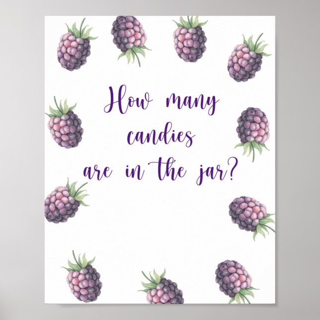 Blackberry - devinez combien de bonbons Poster (Devant)