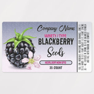 BlackBerry Famer Seed Label Etiketten