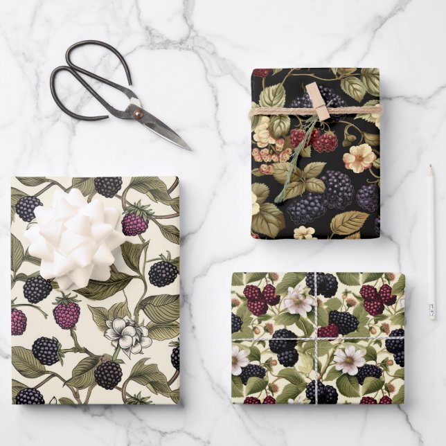 BlackBerry Geschenkpapier Set (Vorderseite)
