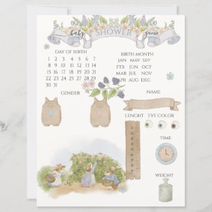 Blackberry-Jam-Mäuse-Cottagecore-Baby-Shower-Spiel