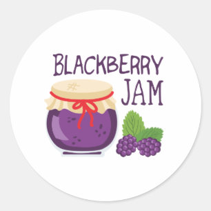 BlackBerry Jam Runder Aufkleber
