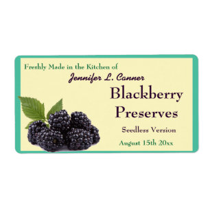 BlackBerry-Konfitüre oder Obstkonserven