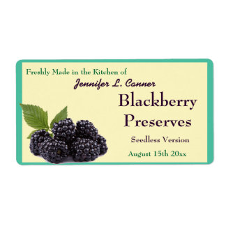BlackBerry-Konfitüre oder Obstkonserven