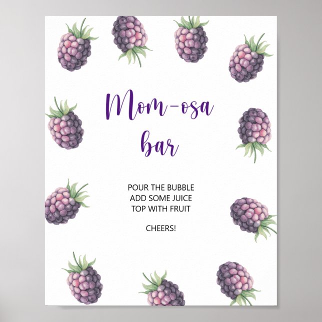 BlackBerry \ Mama-osa-Bar Poster (Vorne)