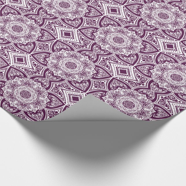 BlackBerry Mandala Geschenkpapier (Ecke)