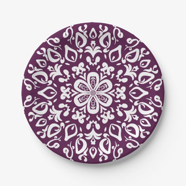 BlackBerry Mandala Pappteller (Vorderseite)