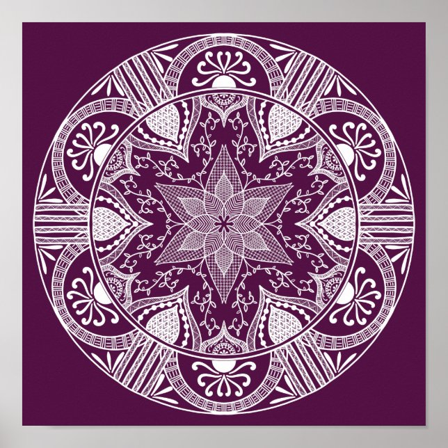 BlackBerry Mandala Poster (Vorne)
