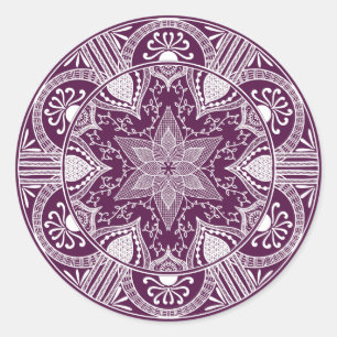 BlackBerry Mandala Runder Aufkleber