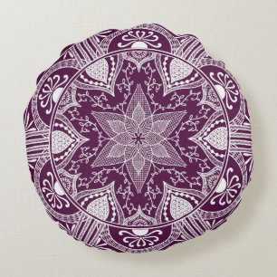 BlackBerry Mandala Rundes Kissen