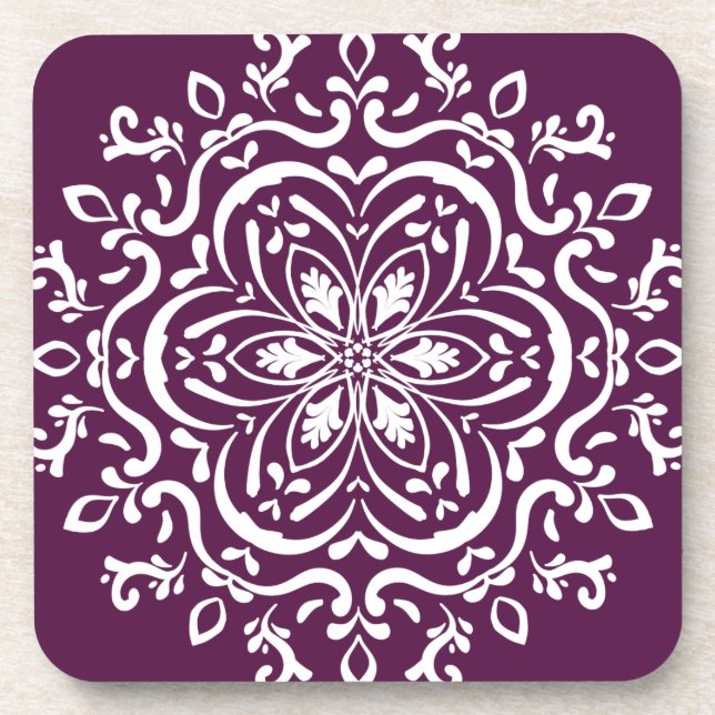 BlackBerry Mandala Untersetzer (Vorderseite)