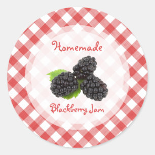 BlackBerry-Marmelade Runder Aufkleber