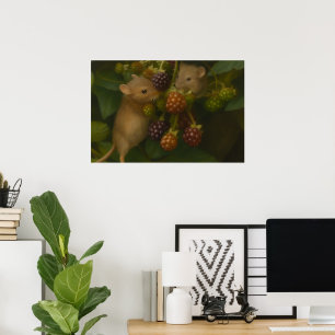 BlackBerry Mice - Die wilde Natur im Wald Poster
