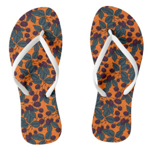 BlackBerry mit der Hand gezeichnet Muster Flip Flops