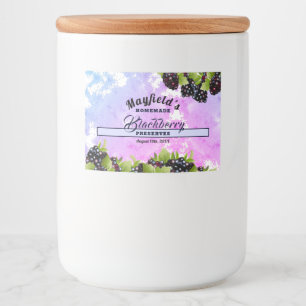 BlackBerry Obstkonserven   Jam Jar Label Lebensmitteletikett