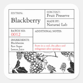 BlackBerry Quadratischer Aufkleber