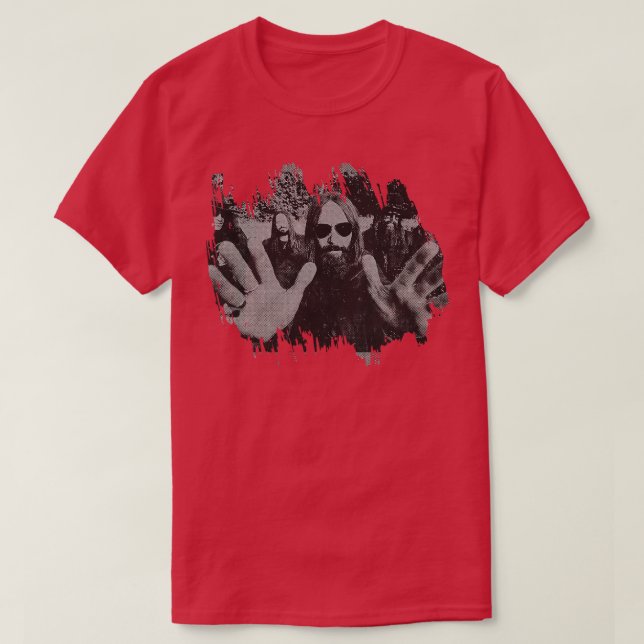 BlackBerry Smoke Retro Poster T-Shirt (Design vorne)