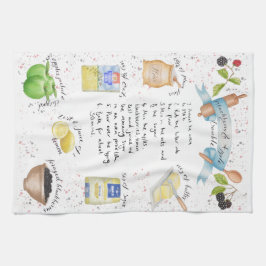 BlackBerry und Apple zerbröckeln illustriertes Geschirrtuch