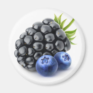 BlackBerry und Heidelbeeren Magnet
