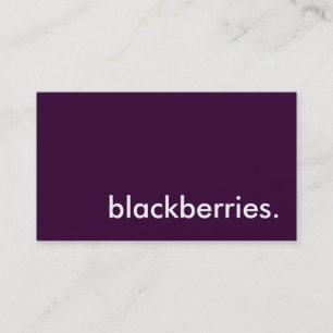 BlackBerry. Visitenkarte