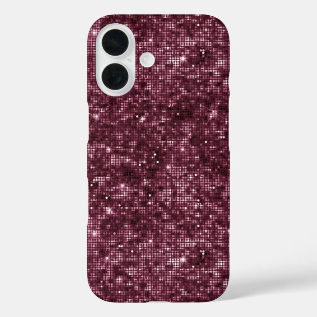 Blackberry Wine Pattern  iPhone 16 Hülle (Rückseite)