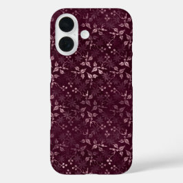 Blackberry Wine Pattern iPhone 16 Hülle