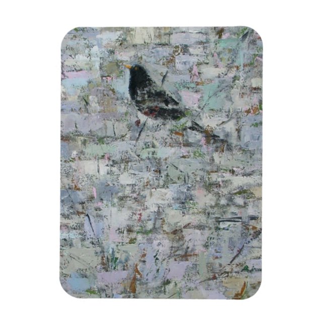 Blackbird in Tree 2012 Magnet (Vertikal)