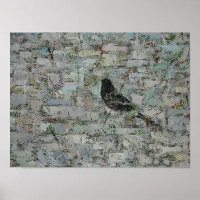 Blackbird in Tree Poster (Vorne)